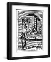 Wire Worker, 16th Century-Jost Amman-Framed Giclee Print