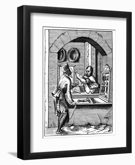 Wire Worker, 16th Century-Jost Amman-Framed Giclee Print