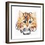 Wired Kitten-Karen Middleton-Framed Giclee Print