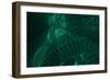 Wireframe Abstract with Geometric Glowing Line or Lines-kentoh-Framed Art Print