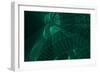 Wireframe Abstract with Geometric Glowing Line or Lines-kentoh-Framed Art Print