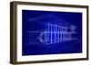 Wireframe House-Enrico Lapponi-Framed Premium Giclee Print