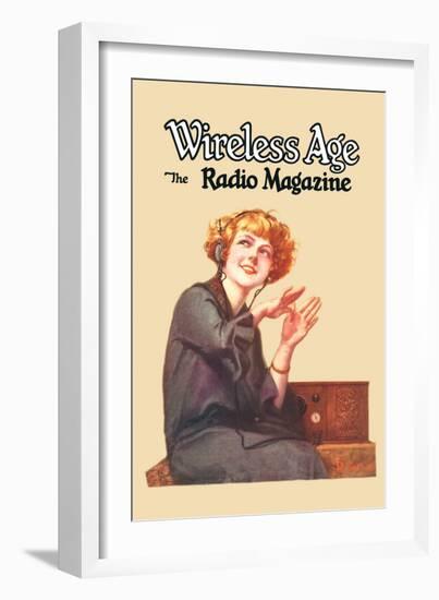 Wireless Age: The Radio Magazine-D. Gross-Framed Art Print