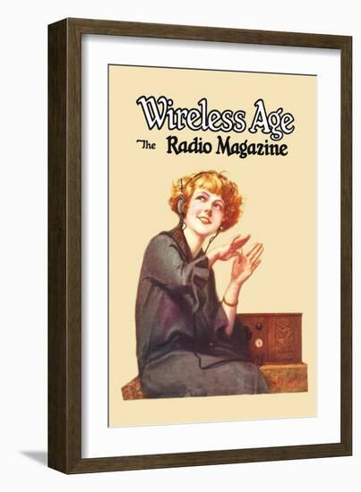 Wireless Age: The Radio Magazine-D. Gross-Framed Art Print