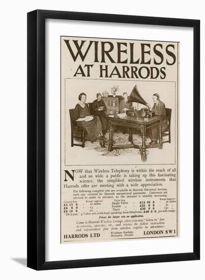 Wireless at Harrods-null-Framed Giclee Print