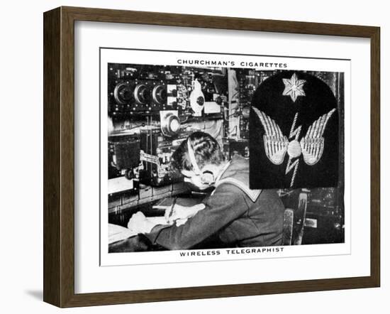 Wireless Telegraphist, 1937-WA & AC Churchman-Framed Giclee Print