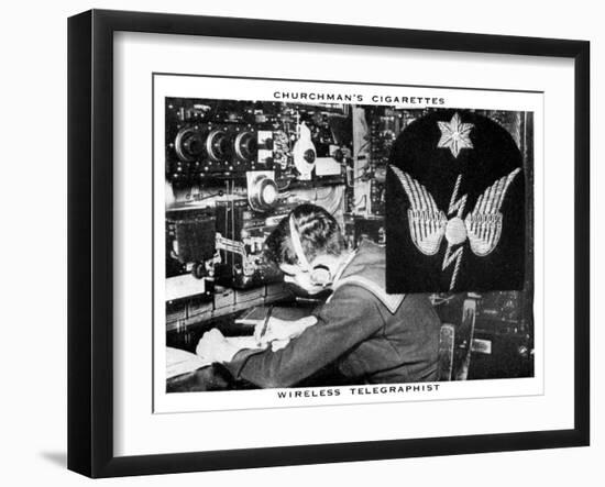Wireless Telegraphist, 1937-WA & AC Churchman-Framed Giclee Print
