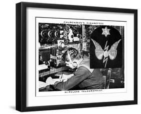 Wireless Telegraphist, 1937-WA & AC Churchman-Framed Giclee Print