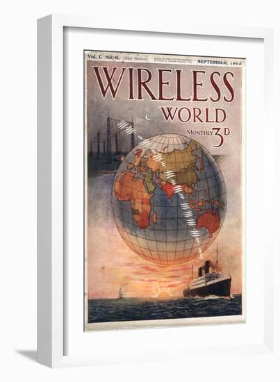 Wireless world, Radios Magazine, UK, 1916-null-Framed Giclee Print