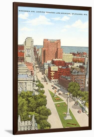 Wisconsin Avenue, Milwaukee, Wisconsin-null-Framed Art Print