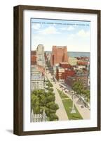 Wisconsin Avenue, Milwaukee, Wisconsin-null-Framed Art Print