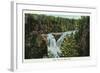 Wisconsin - Copper Falls Near Mellen Scene-Lantern Press-Framed Art Print