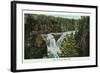 Wisconsin - Copper Falls Near Mellen Scene-Lantern Press-Framed Art Print