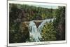 Wisconsin - Copper Falls Near Mellen Scene-Lantern Press-Mounted Art Print