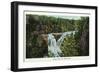 Wisconsin - Copper Falls Near Mellen Scene-Lantern Press-Framed Art Print