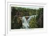 Wisconsin - Copper Falls Near Mellen Scene-Lantern Press-Framed Art Print