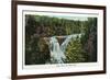 Wisconsin - Copper Falls Near Mellen Scene-Lantern Press-Framed Art Print