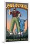 Wisconsin Dells, WI - Paul Bunyan-Lantern Press-Framed Art Print