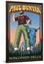 Wisconsin Dells, WI - Paul Bunyan-Lantern Press-Framed Art Print