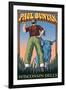 Wisconsin Dells, WI - Paul Bunyan-Lantern Press-Framed Art Print