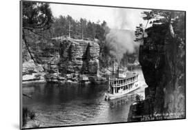 Wisconsin Dells, Wisconsin - High Rock from Romance Cliff, Steamer-Lantern Press-Mounted Art Print