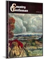 "Wisconsin River Valley," Country Gentleman Cover, October 1, 1946-J. Steuart Curry-Mounted Giclee Print