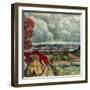 "Wisconsin River Valley,"October 1, 1946-J. Steuart Curry-Framed Giclee Print