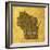 Wisconsin State Words-David Bowman-Framed Giclee Print