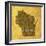 Wisconsin State Words-David Bowman-Framed Giclee Print