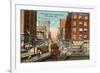 Wisconsin Street, Milwaukee, Wisconsin-null-Framed Premium Giclee Print