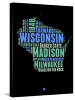 Wisconsin Word Cloud 1-NaxArt-Stretched Canvas