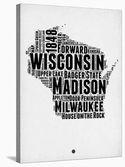 Wisconsin Word Cloud 2-NaxArt-Stretched Canvas