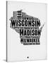 Wisconsin Word Cloud 2-NaxArt-Stretched Canvas