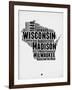 Wisconsin Word Cloud 2-NaxArt-Framed Art Print