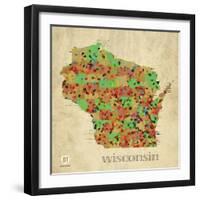 Wisconsin-David Bowman-Framed Giclee Print