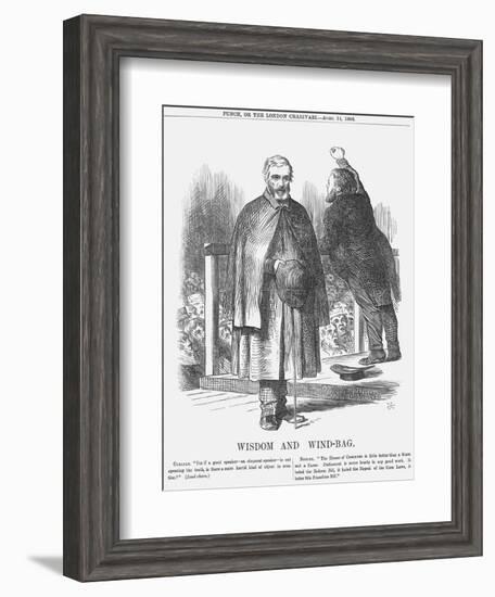 Wisdom and Wind-Bag, 1866-John Tenniel-Framed Giclee Print