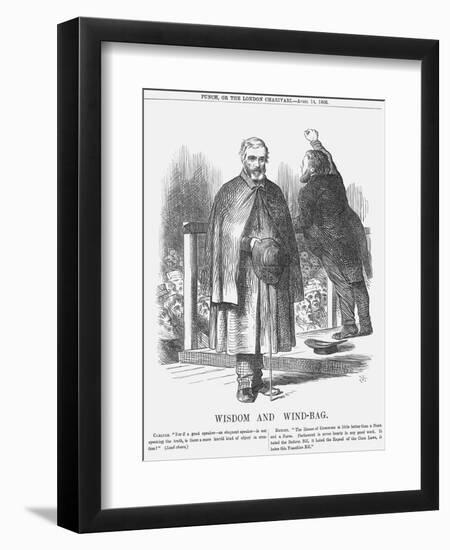 Wisdom and Wind-Bag, 1866-John Tenniel-Framed Giclee Print