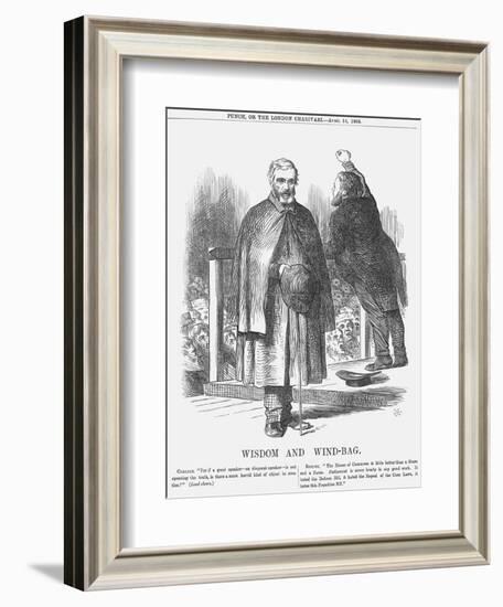 Wisdom and Wind-Bag, 1866-John Tenniel-Framed Giclee Print
