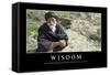 Wisdom: Inspirational Quote and Motivational Poster-null-Framed Stretched Canvas