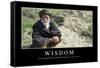 Wisdom: Inspirational Quote and Motivational Poster-null-Framed Stretched Canvas