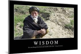 Wisdom: Inspirational Quote and Motivational Poster-null-Mounted Photographic Print