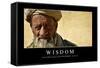 Wisdom: Inspirational Quote and Motivational Poster-null-Framed Stretched Canvas