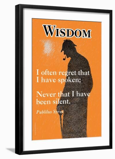 Wisdom-null-Framed Art Print