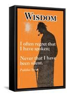 Wisdom-null-Framed Stretched Canvas