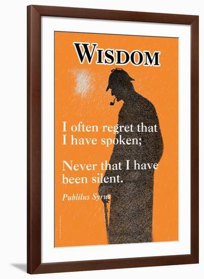 Wisdom-null-Framed Art Print