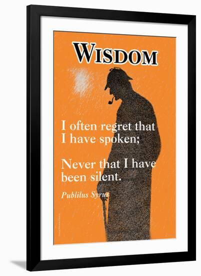 Wisdom-null-Framed Art Print