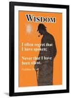 Wisdom-null-Framed Art Print