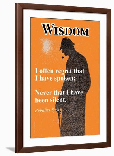 Wisdom-null-Framed Art Print