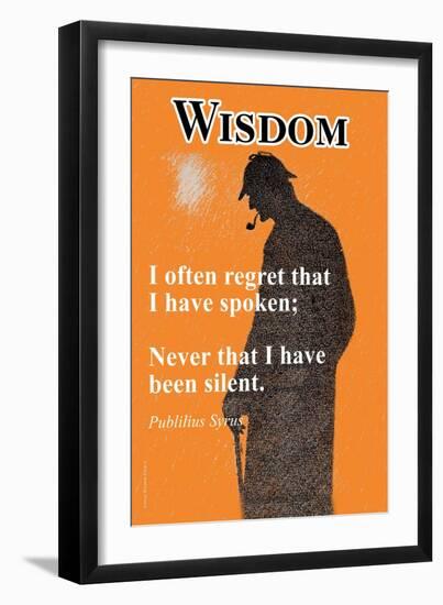Wisdom-null-Framed Art Print