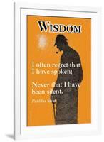 Wisdom-null-Framed Art Print